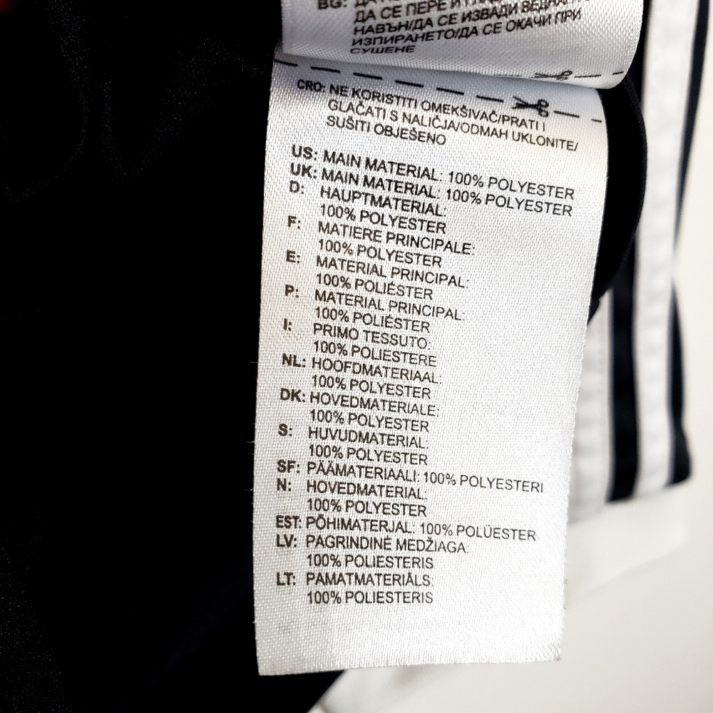 Nwot Set of  2 Adidas Climacool Jerseys Black & Red Striped Longsleeve A… - Picture 7 of 16